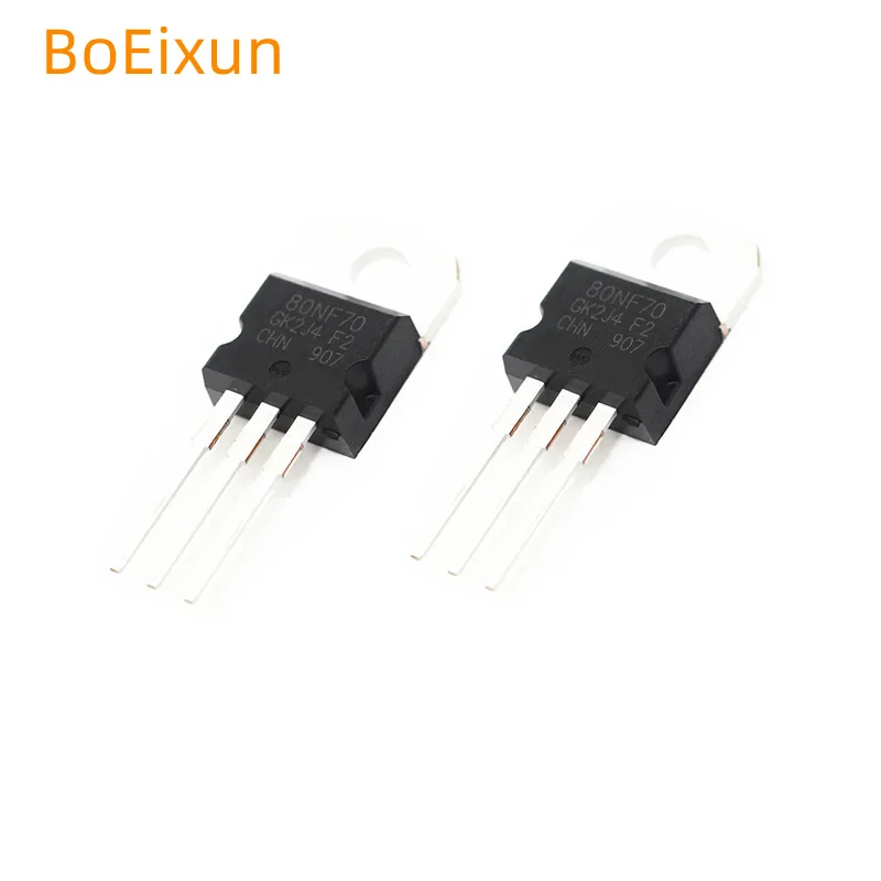 10PCS/LOT STP80NF70 P80NF70 80NF7  80A 70V TO-220 TO220 Transistor MOSFET New Good Quality Chipset