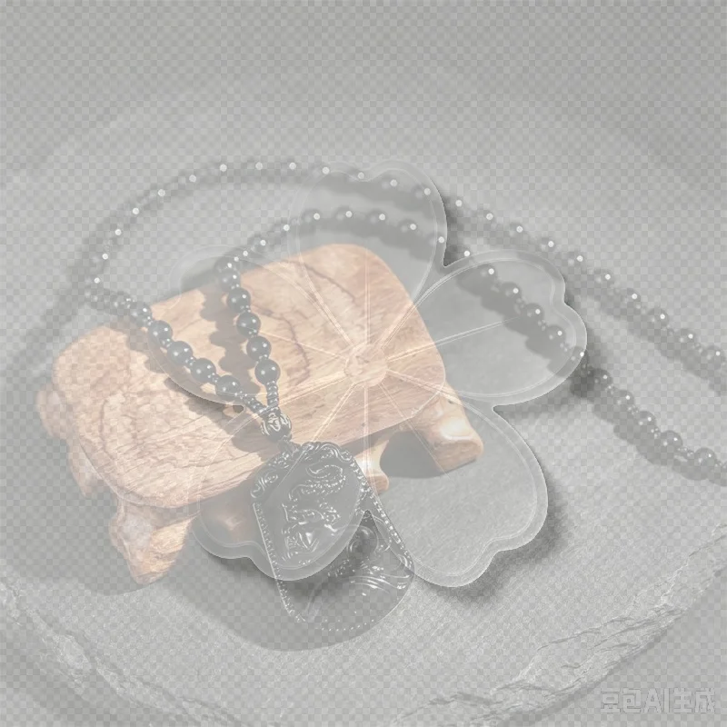 Twelve Chinese Zodiac Signs Retro Style Men Necklace Imitation Obsidian Beads Pendant Long Collar Accessories Healing Homme