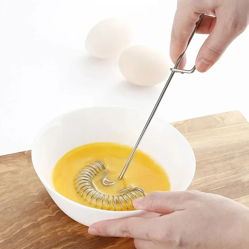 Edelstahl Frühling Eier schläger Sauce Mixer Mini Schneebesen Milch schäumer Schäumer kreative Kochute nsilien Koch zubehör
