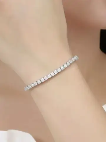 Tennis Bracelet Iced Out Chain Bracelets For Women Men Silver Color Men Bracelet Chain Homme Jewelry