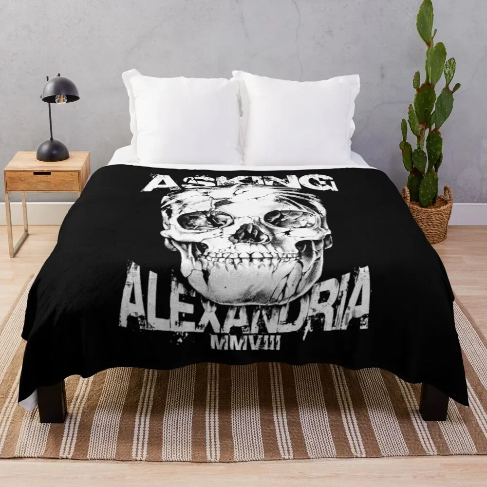 

Asking Alexandria Devil Tentacle Skull - England Rock n Roll Throw Blanket Beautifuls Bed covers Plush Travel Blankets