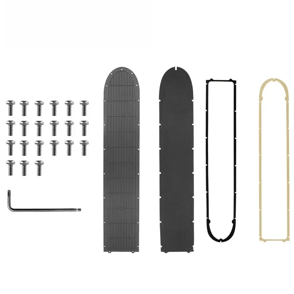 Para xiaomi m365/pro scooter elétrico compartimento da bateria capa de proteção inferior 17/21pc parafusos à prova dwaterproof água anel vedação acessórios