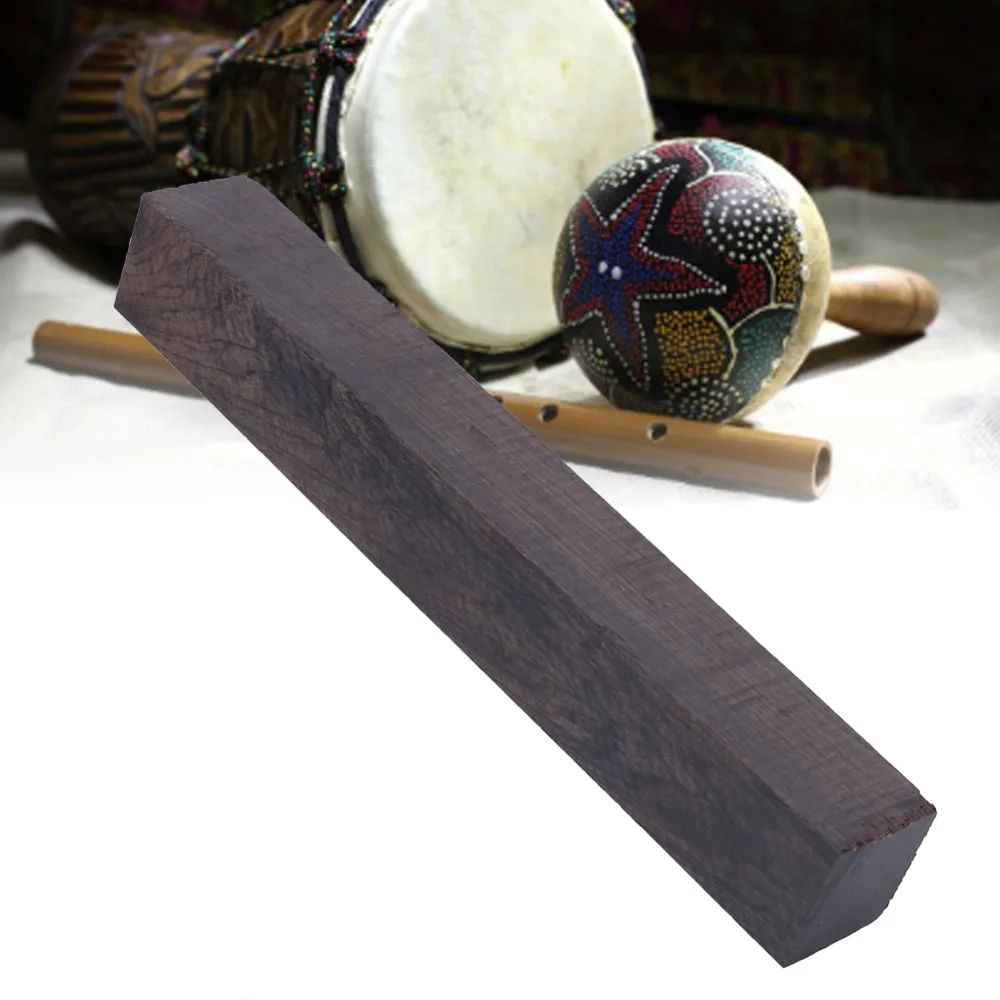 Black Ebony Wood Black Ebony Wood Block Black 150*20*20mm(5.91*0.79*0.79in) Guitar Inlay Blank DIY Handicraft Wood