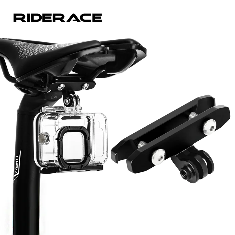 

Bicycle Saddle Mount Tripod Holder Adapter Clamp Aluminum Alloy Bike Seat Rail Camera Mount For Gopro Hero Cycling Accessories