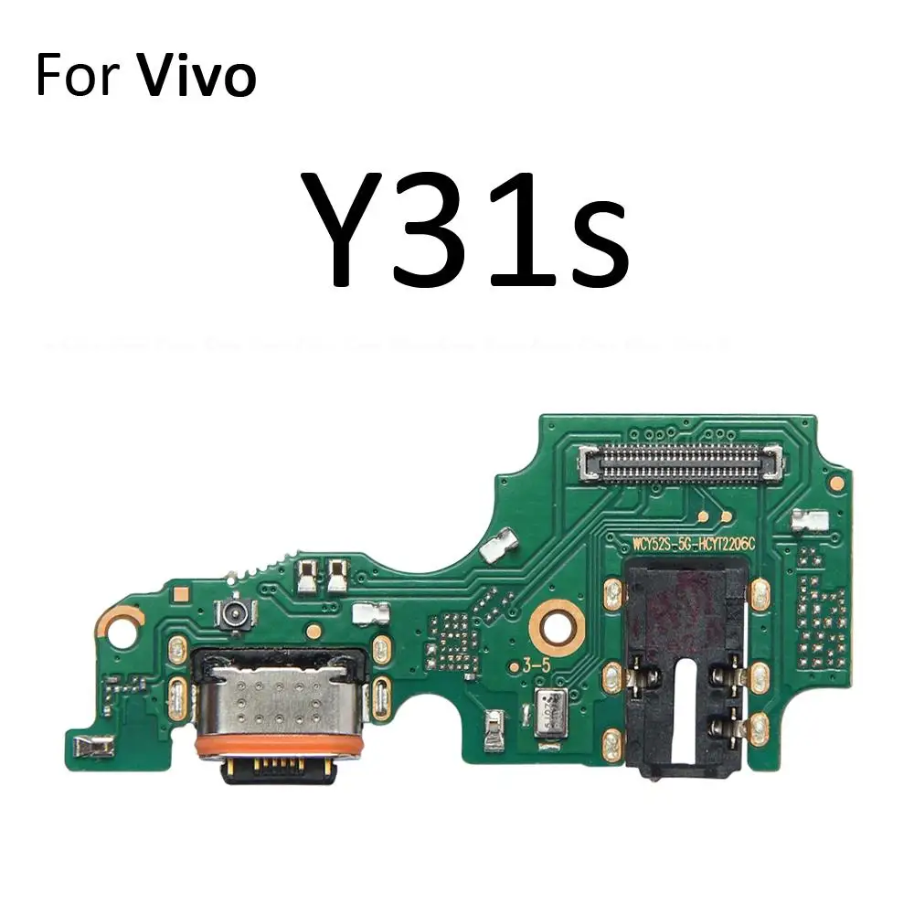 Charging Port Connector Board Parts Flex Cable With Microphone Mic For Vivo Y33T Y33s Y31 Y30 4G Y30g Y30i