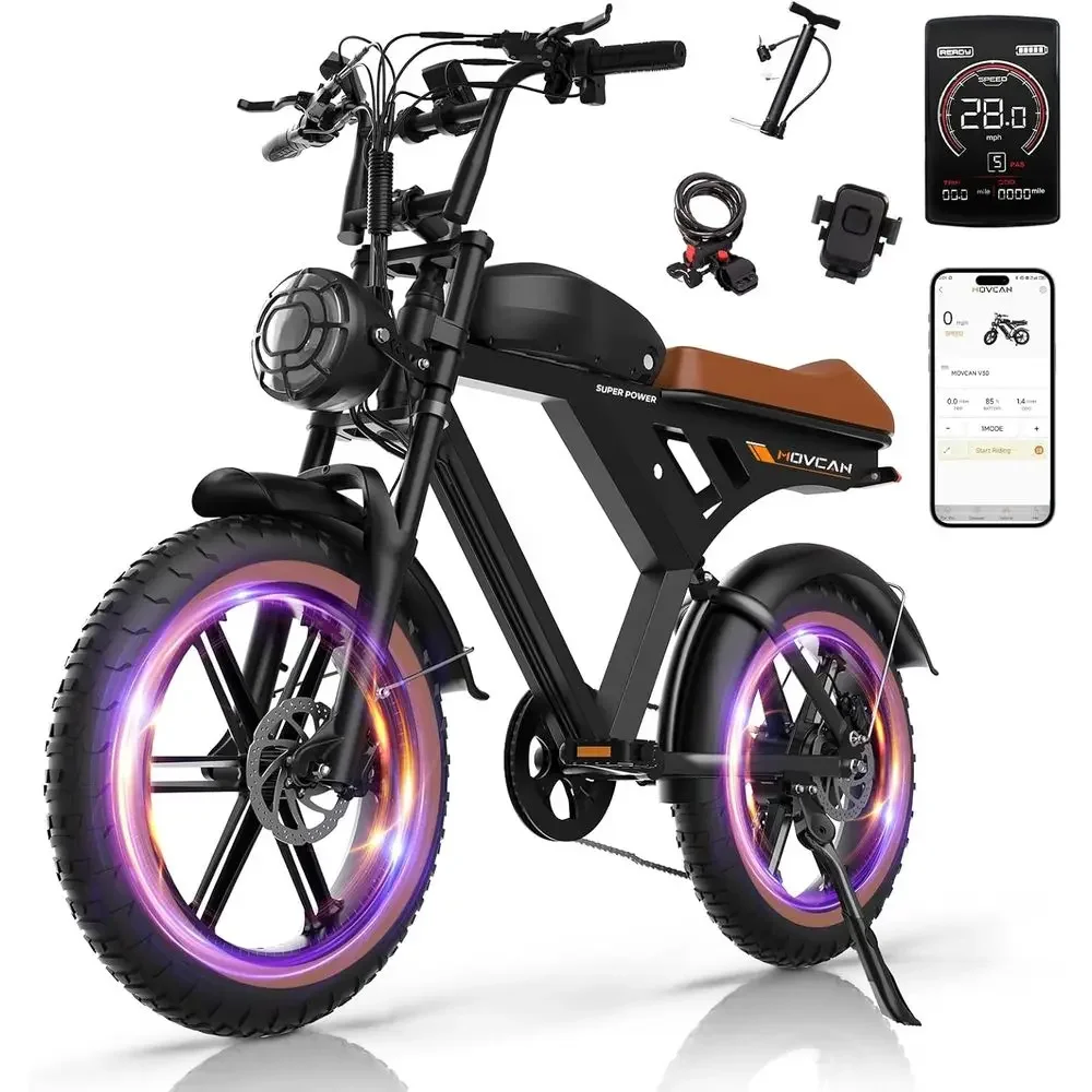 

High-Power Electric Bikes for Adults: 1000W-3000W, Speeds up to 37.5MPH, 48V Batteries, 120-Mile Range, 20 Tires, 7-Speed Mounta