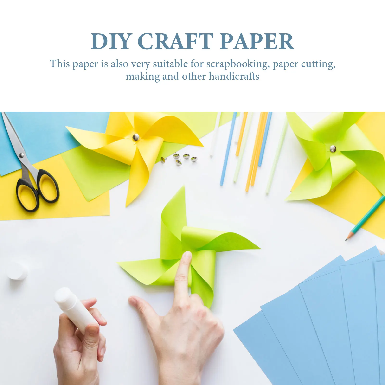 

20 Sheets Thick Cardstock Paper Colored Foldable Crafting Origami Kids Handmade Scrapbooking Art Project Supplies