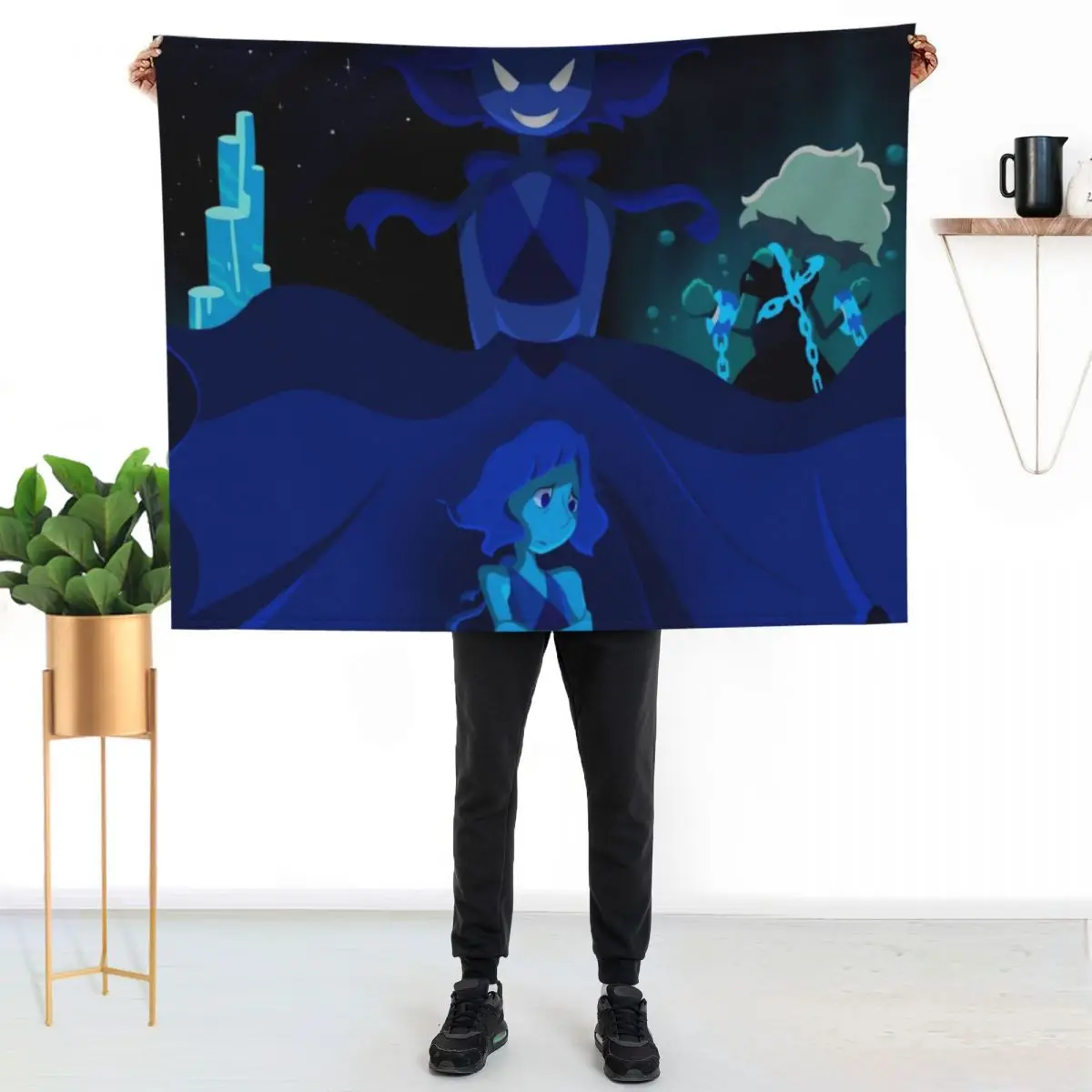 Lapis Lazuli Steven Universe Throw Blanket Bed Furry Soft Plaid For Baby Extra Large Throw Retros Blankets