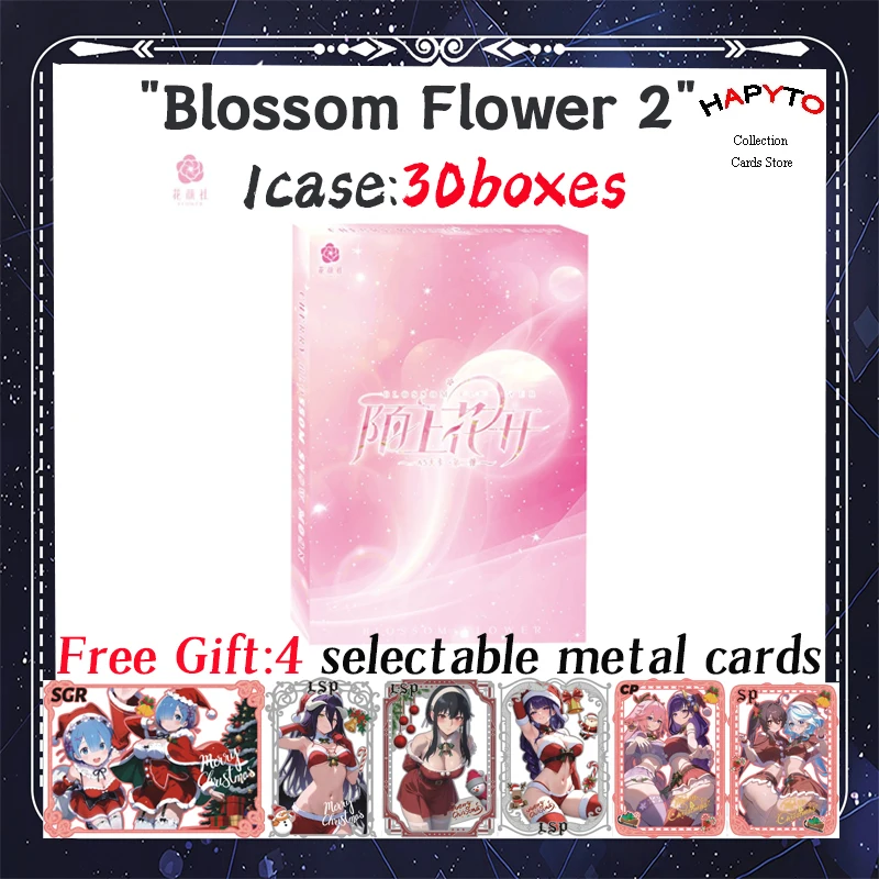 

Newest Blossom Flower A5 Size Collectible Card Hobby Anime Waifu Card CCG EP SSP Rare Collectible Card Toy Gifts