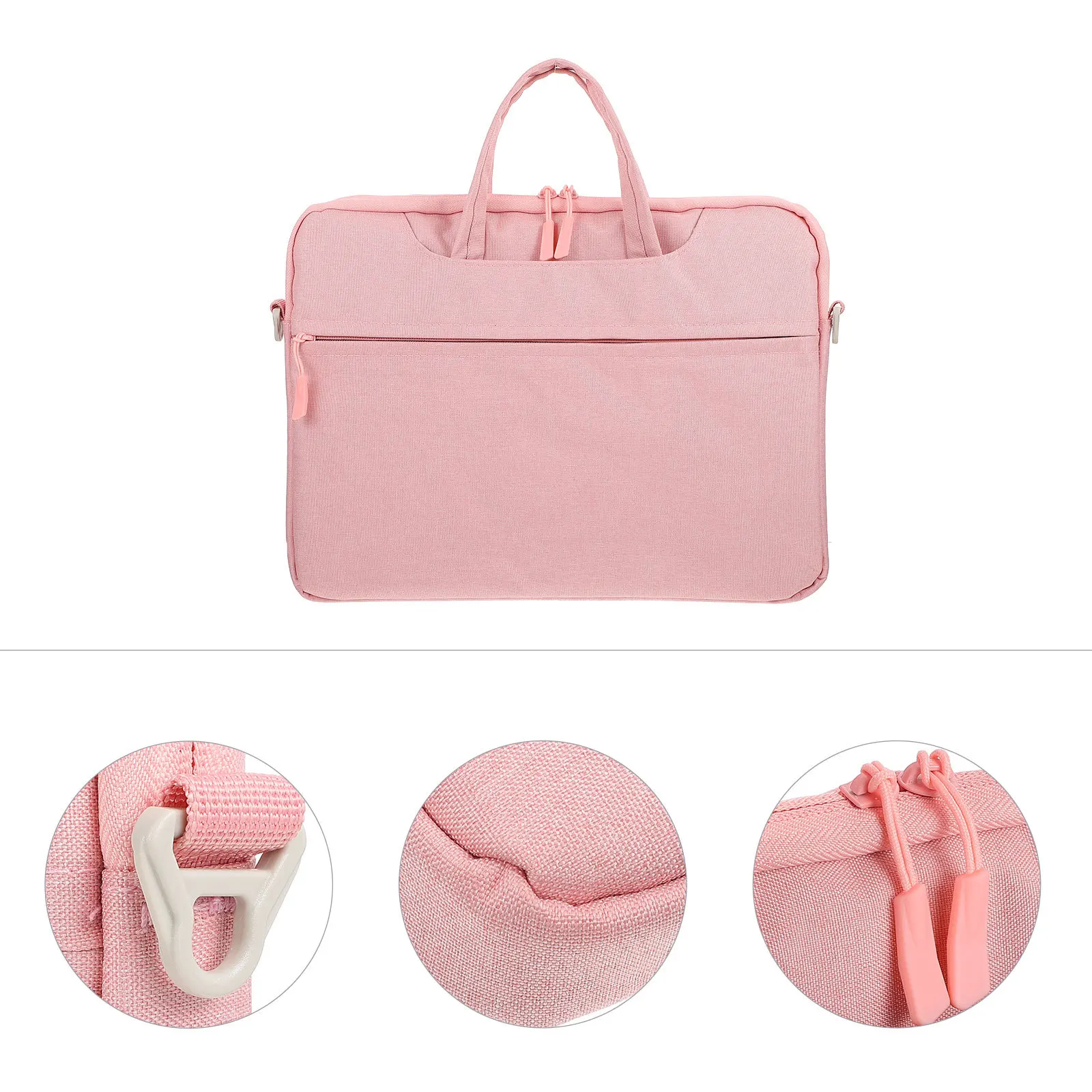 1 قطعة حقيبة كمبيوتر لوحي مقاوم للماء خفيفة الوزن حقيبة كمبيوتر محمول مقاومة للصدمات إطار سميك للسفر الأعمال حقيبة يد الكمبيوتر عبر الجسم