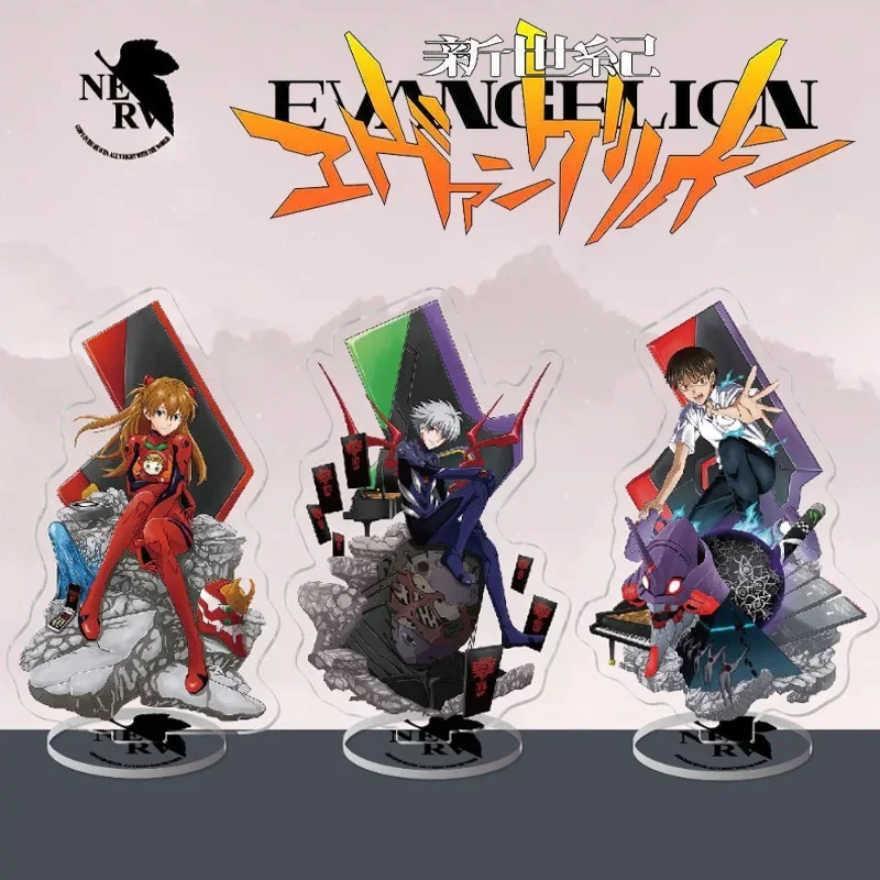 Anime Figure EVANGELION EVA Acrylic Stand Model Rei Shinji Asuka Plate Desk Decor Standing Sign Fans Girl Friend Birthday Gift