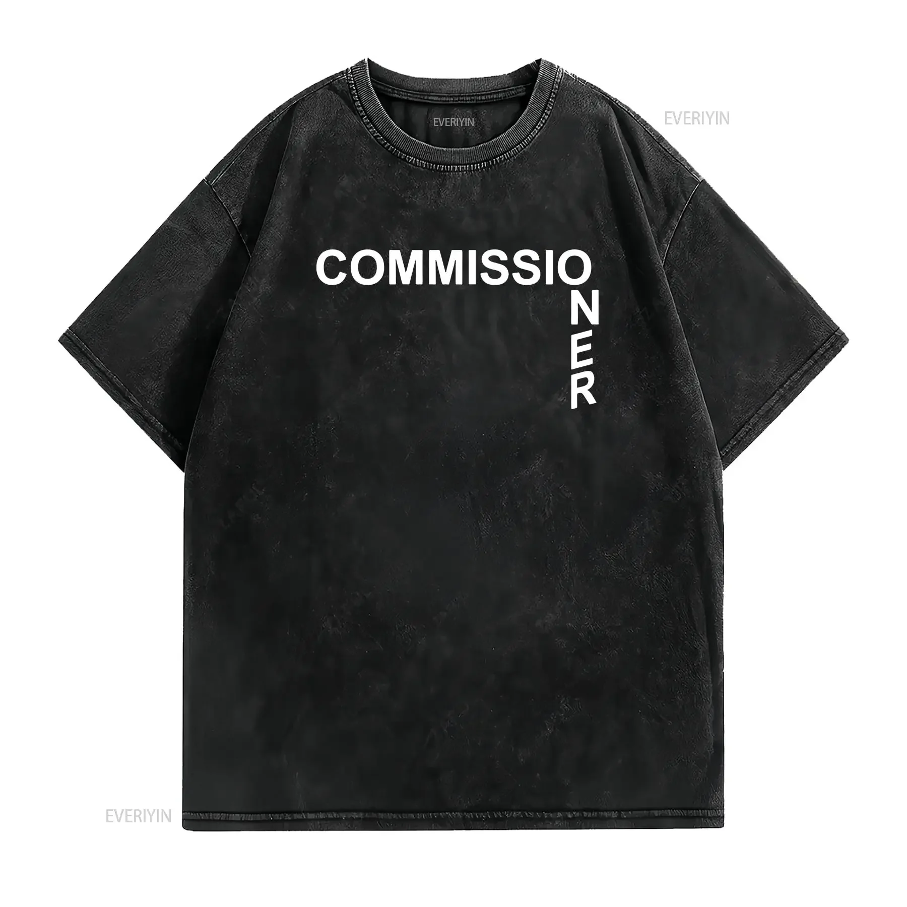تي شيرت ميك فولي كومشنر للكبار عتيق مغسول ومريح وممتد للجنسين ملابس ناعمة مصممة للارتداء اليومي