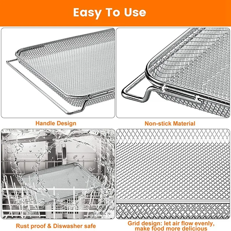 ステンレス鋼の交換用エアフライバスケット、エアフライヤーオーブンバスケット、ニンジャフォディt251 dt201