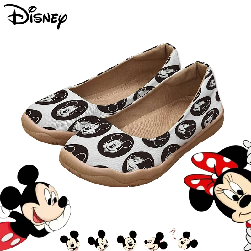 

Женские лоферы с рисунком Микки Мауса от Disney – легко надеваются, легкая стелька, идеально подходят для работы и повседневной носки.