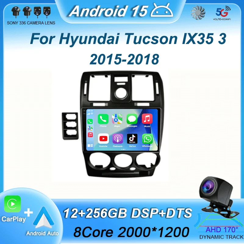 

Android 15 WIFI+4G Carplay Car Radio For HYUNDAI GETZ 2002 - 2011 Multimedia Video Player Navigation GPS Auto 360 Camera Stereo