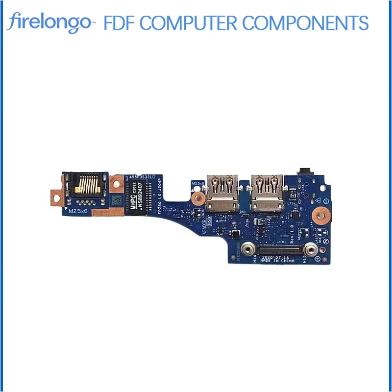 Original for HP Zbook 15 G6 USB Audio Board Network Card Board LS-J204P Replacement Part