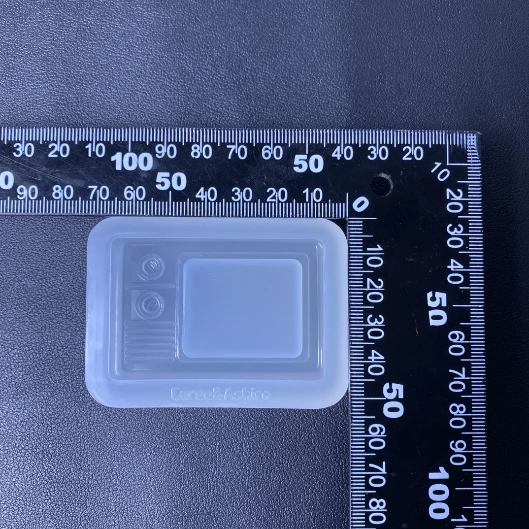 Vintage Thin Tv Resin Casting Mold Silicone Mold Accessories Resin Liquid Mold Resin Keychain Silicone Mold Resin Mold