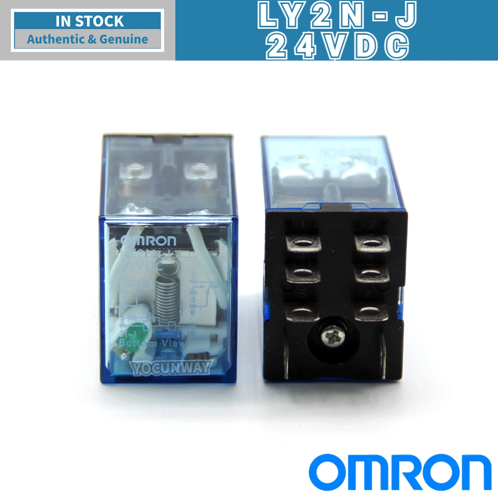 New Authentic Original OMRON General-purpose Relay LY2N-J LY4N-J 12VDC 24VDC 110VDC 110VAC 220V 24VAC DC48V 8PIN 14PIN