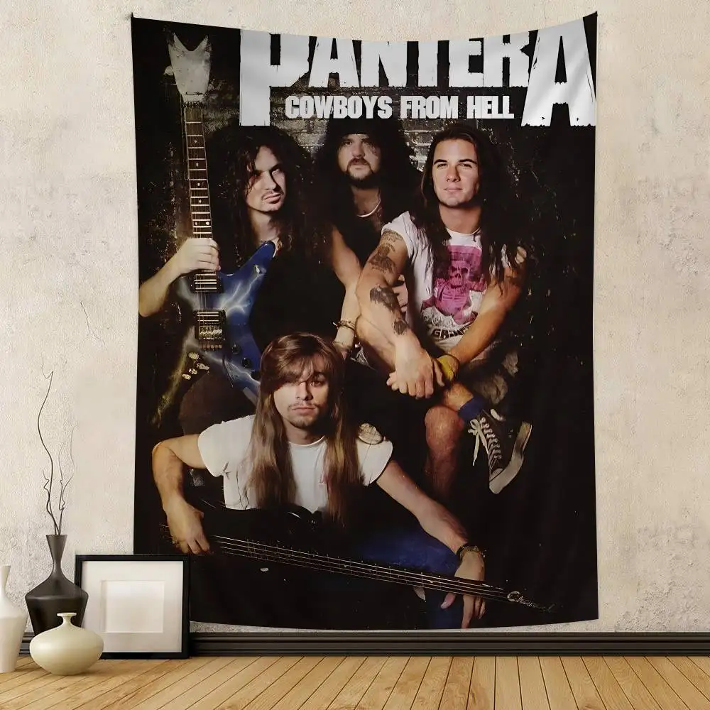 Metal Band Pantera Hanging Bohemian Tapestry Bohemian Wall Tapestries Mandala Cheap Hippie Wall Hanging