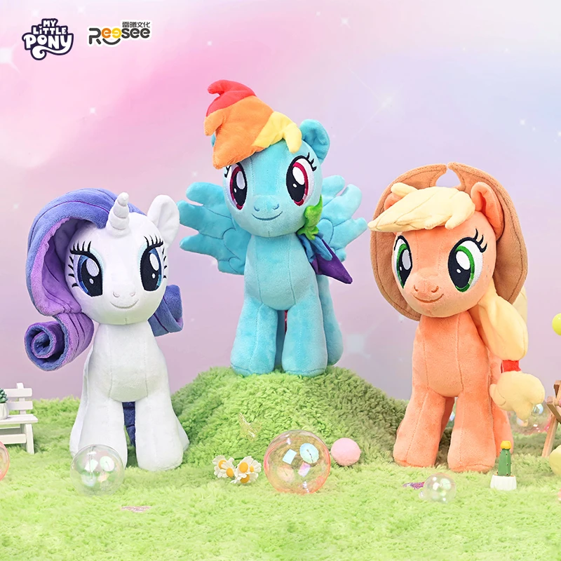 New Genuine Anime My Little Pony Peripheral Prototype Plush Doll Rarity Sofa Pillow Cartoon Rainbow Dash Children's Doll Gifts