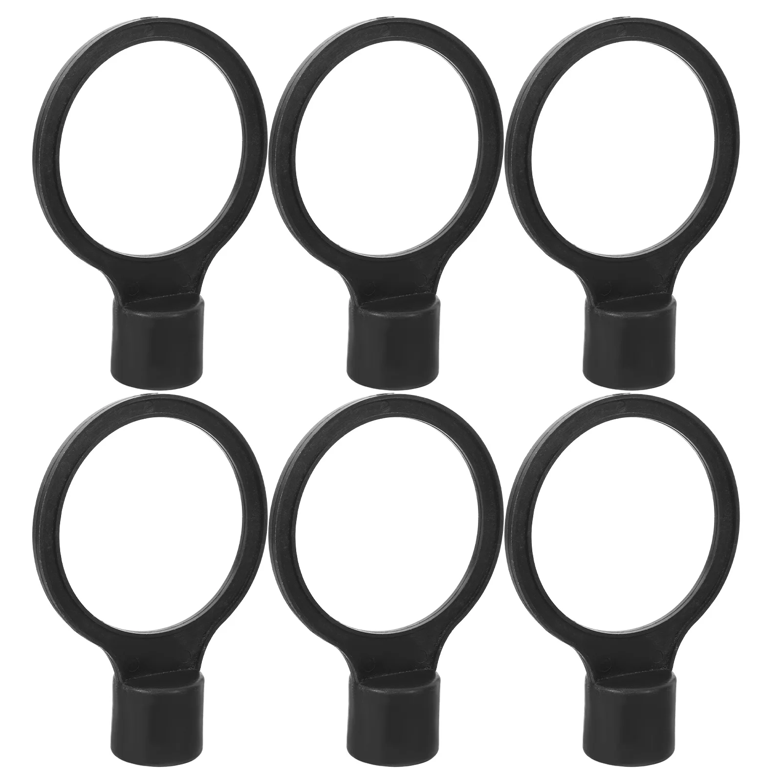 6Pcs Flexible Plastic Safety Cone Connectors for Traffic Cone Barrier Pole Rings Road Construction Parking Safety