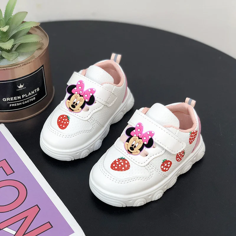 

Детская дышащая повседневная обувь с Микки Маусом Disney, нескользящая детская обувь на мягкой подошве для малышей, кроссовки для мальчиков и девочек, обувь для доски