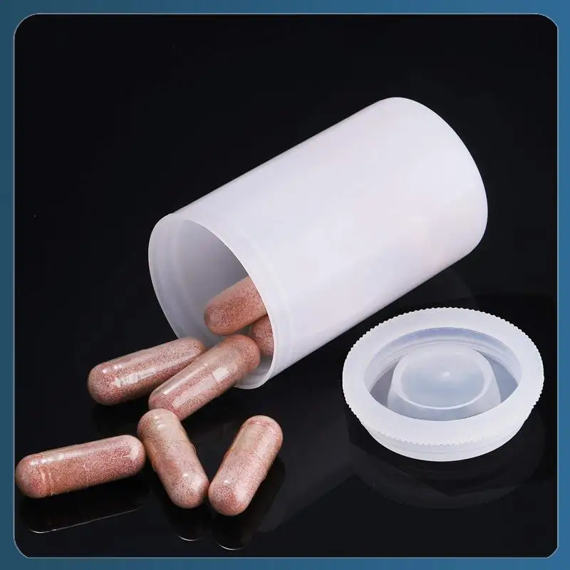 

AB02 100PCS Plastic Empty Film Canister Camera Reel Container Storage Case Can For Parts Accessories Art Bead Coin Pill Transpar