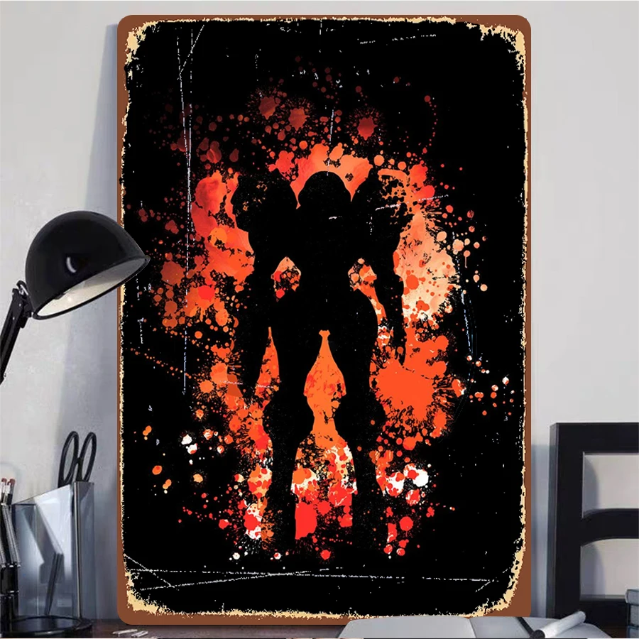 Flame Embrace Couple Silhouette Metal Wall Art Modern Home Decor Valentine's Day Gift