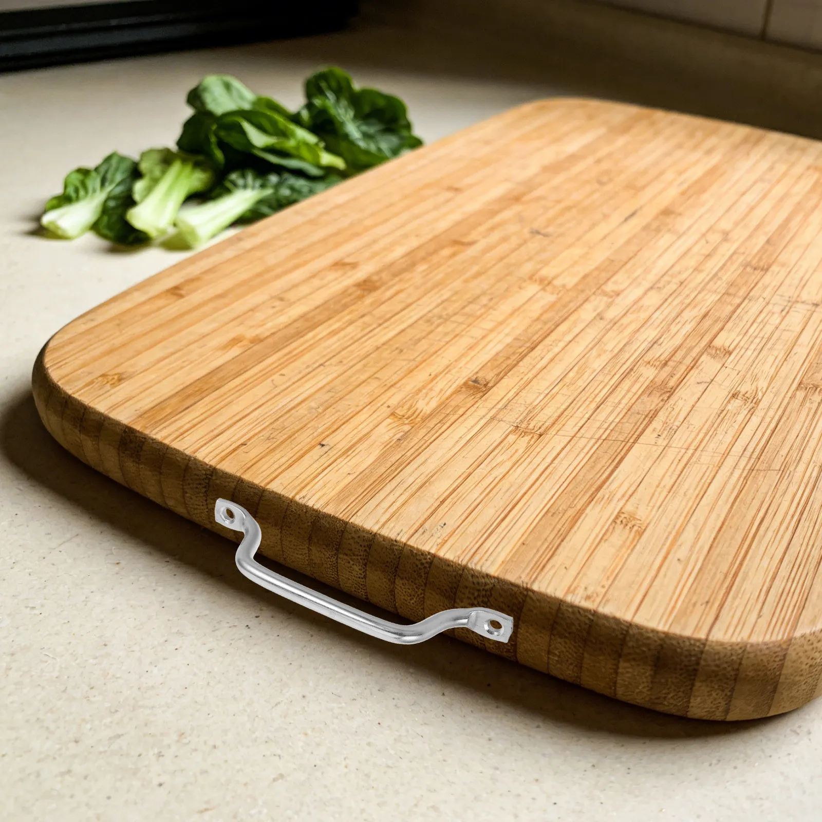 2Pcs Stainless Steel Cutting Board Handles 6.4 Solid Metal Pull Hole Spacing 5.9 Multifunctional Grip for Charcuterie Cheese