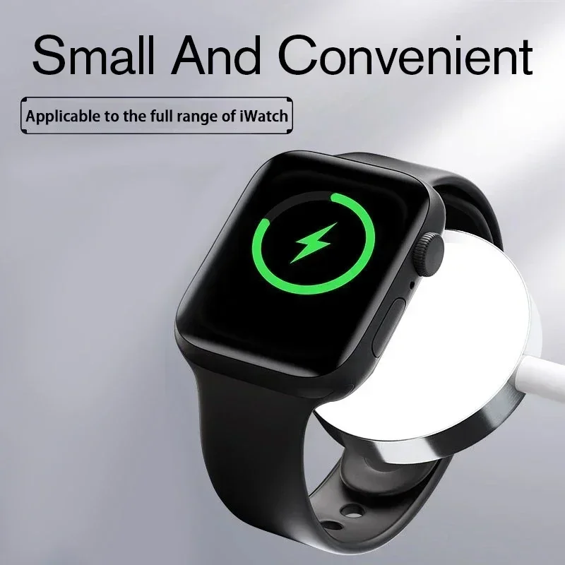 Portable Watch Wireless Charger USB Type C for Apple Watch iWatch Series S10/S9/9/8/7/6 Ultra 5/4/3/2 SE Magnetic Fast Charging