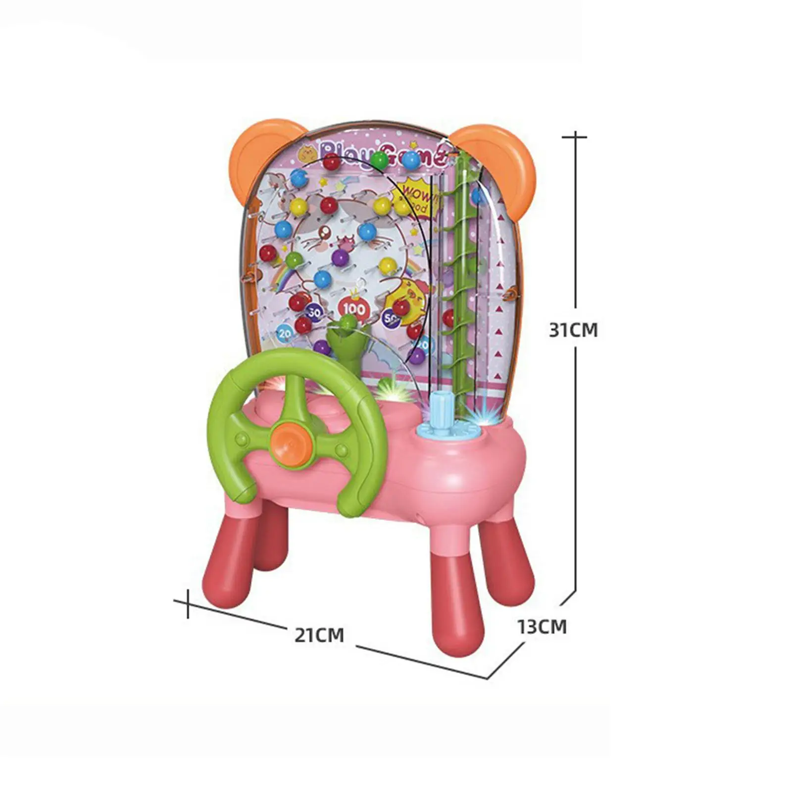 Máquina de captação manual de feijão, mini máquina de arcade, educacional interativo, crianças