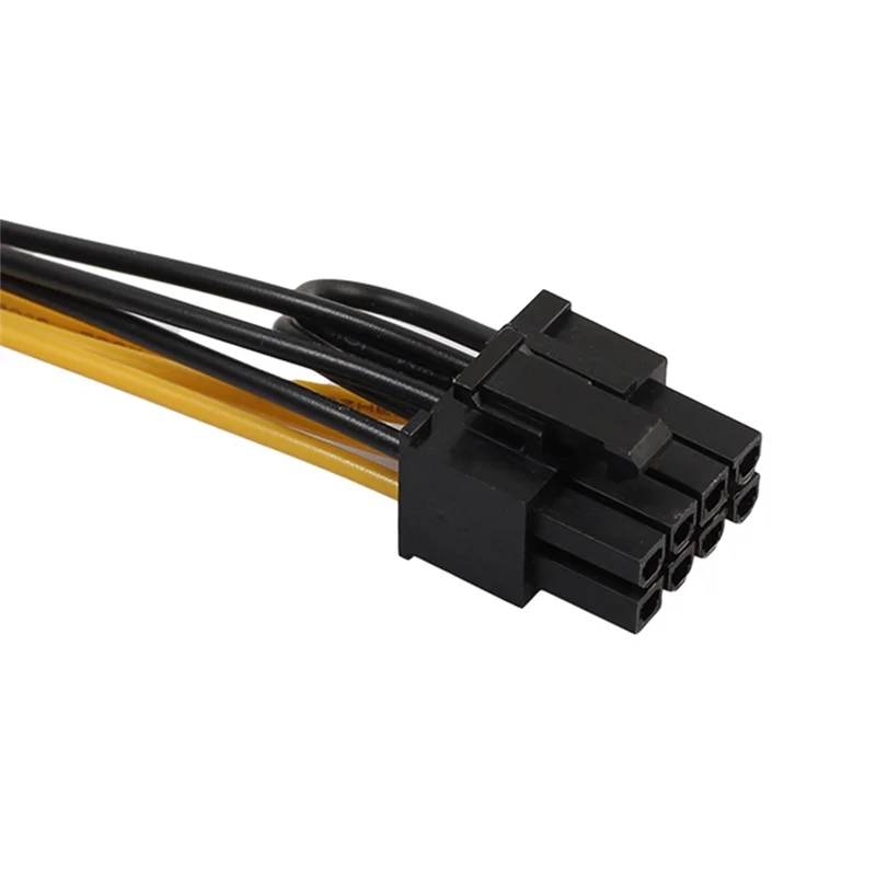 5X PCI-E PCI Express 6 broches femelle vers double 2 ports 8 broches (6 + 2 broches) adaptateur F/M mâle câble d'alimentation de carte vidéo GPU 18AWG 20Cm