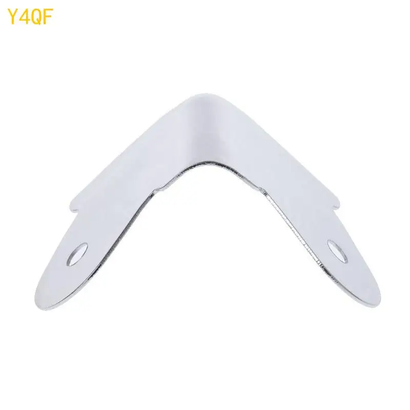 Y4QF 8 miếng kim loại bạc góc góc bên phải khung trẻ bằng chứng bảo vệ góc