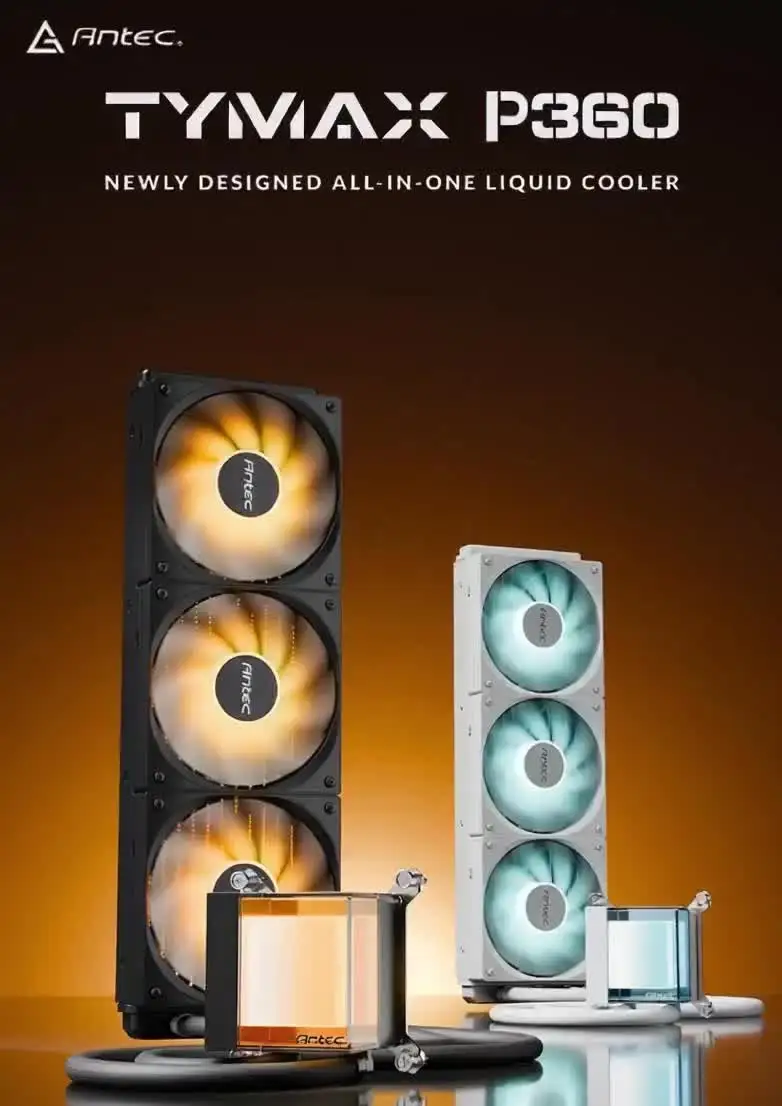 Antec P360 Integrated Water-Cooled Radiator Visualized Water