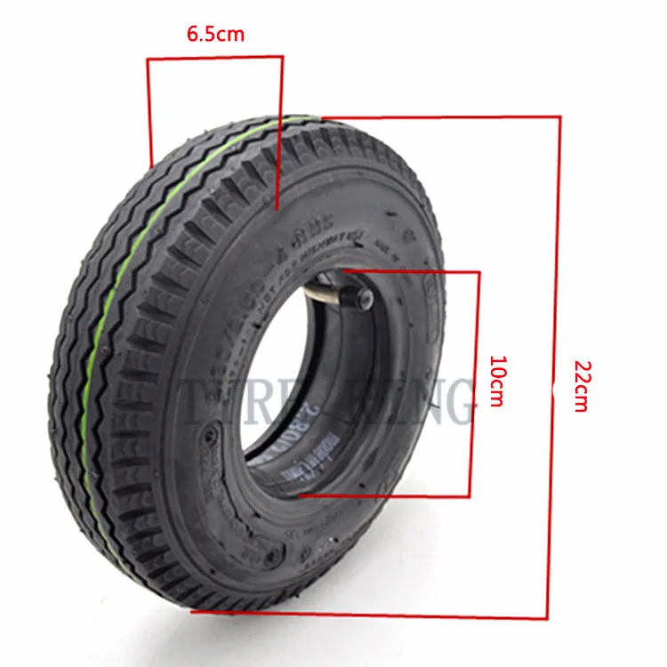 2.80/2.50-4 Inner Tube Outer Tyre 1 PCS 2.80*2.50-4 Inflation Tire for Electric Scooter Trolley Parts