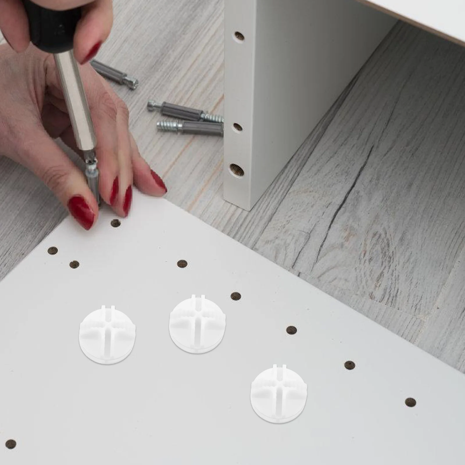 

15Pcs DIY Wire Grid Cube Connectors Plastic Storage Clips for Modular Closet Organizer Wire Cube Storage Shelving Connectors