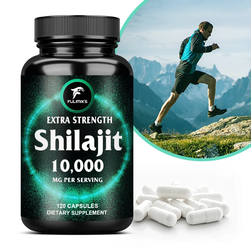 Shilajit Capsules Supplement with Fulvic Acid & Trace Minerals, Energy Boost & Immune Support, Enhance Men & Women Performance