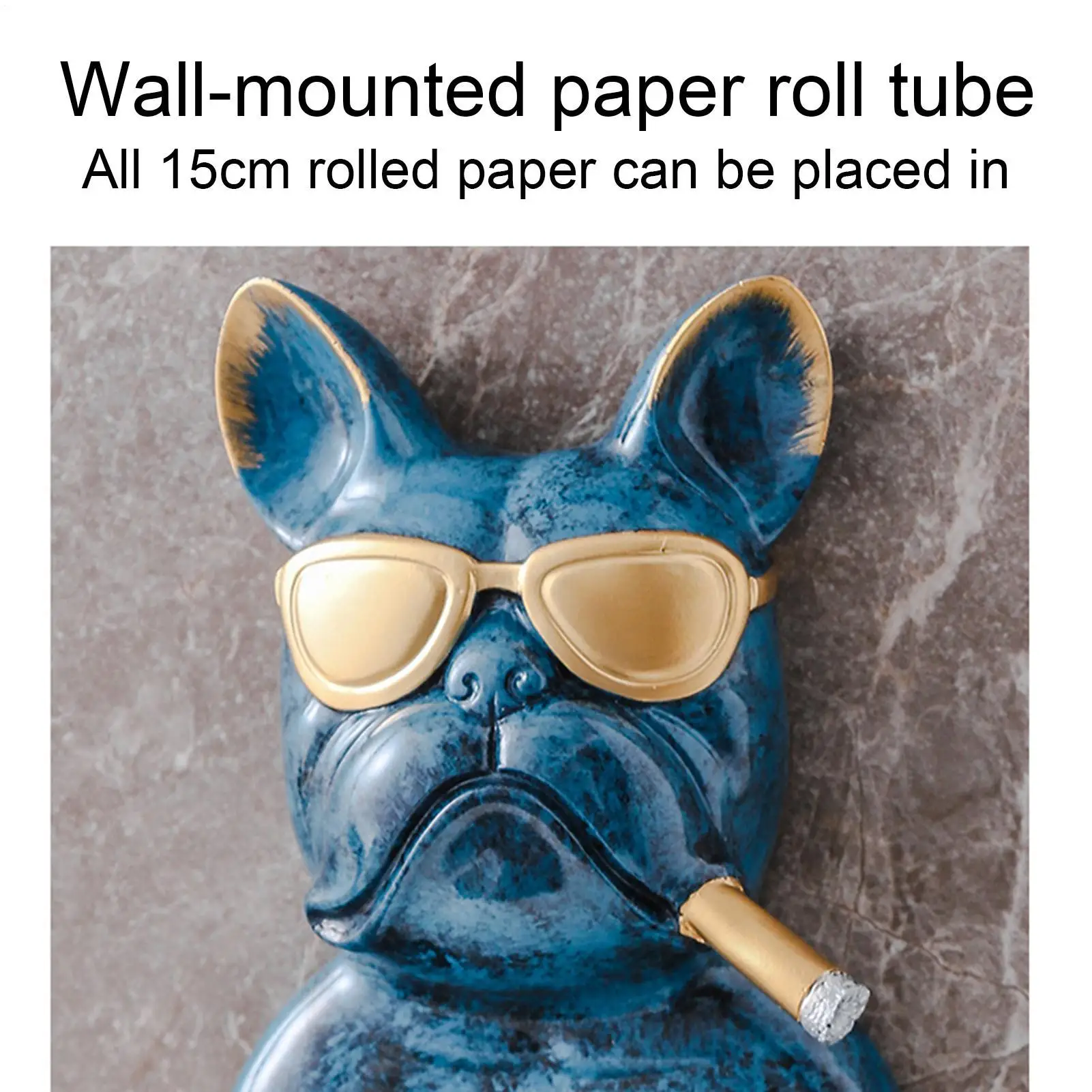 

Paper Holders Creative Wall Mounted Tissue Holder Bathroom Kitchen Paper Roll Tube Cartoon Dog Living Room Toilet Decoration