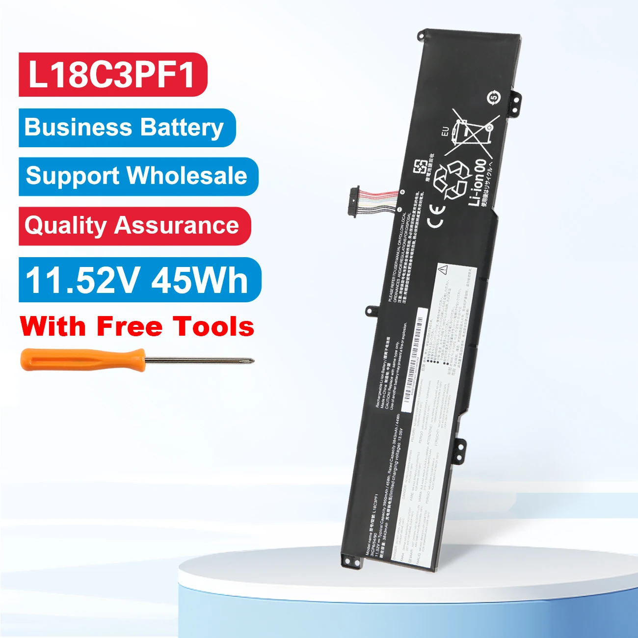 

KingSener L18C3PF1 L18M3PF1 Аккумулятор для ноутбука Lenovo Ideapad L340-15IRH игровая серия 5B10T04975 11,52 V 45WH