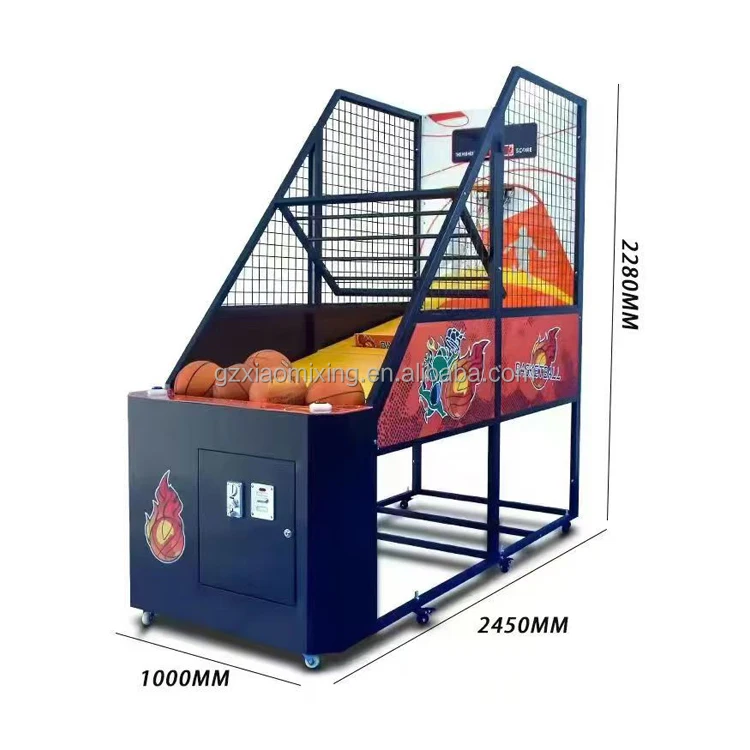 

Новый стиль, аркадная баскетбольная машина с монетоприемником для дома и улицы, металлическая уличная стрельба, развлекательная игра, детские игровые центры, 220 В