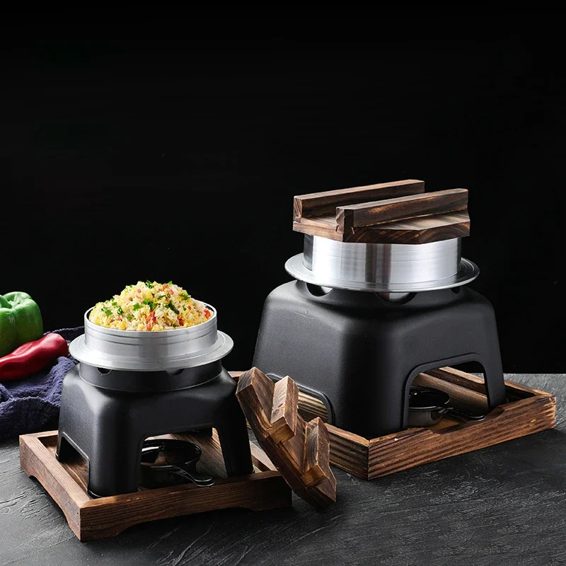 Alcohol small non stick steamer Japanese Restaurant aluminum pot Commercial casserole Tajine Outdoor Japanese cooking Oolong pot