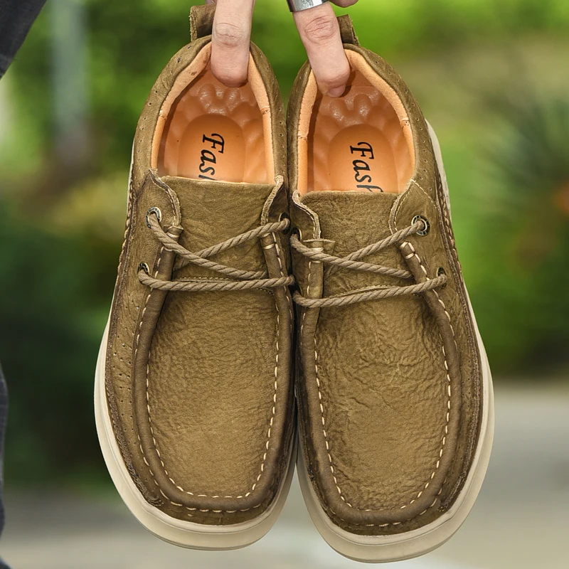 

Мужская повседневная обувь, удобная дышащая деловая повседневная мужская обувь на плоской подошве