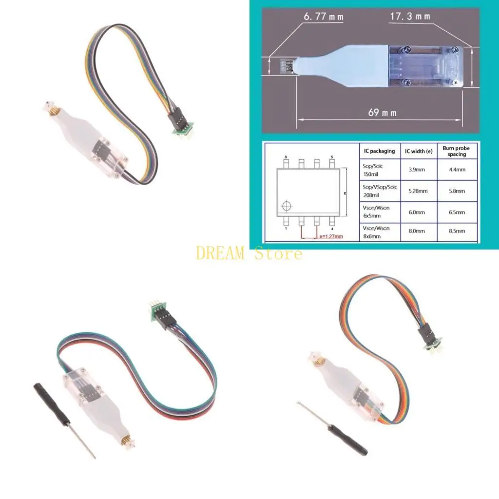 Easy To Use Probes Spring Needle Cable for Sop8 Wson Chip Programming In Testing Environment best sale