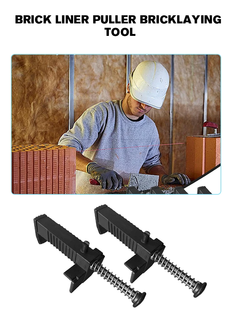 Imagem -02 - Tijolo Leveling Line Puller para Construção Bricklasting Wire Drawer Brick Posiçãoing Tool Alvenaria Building Fixer