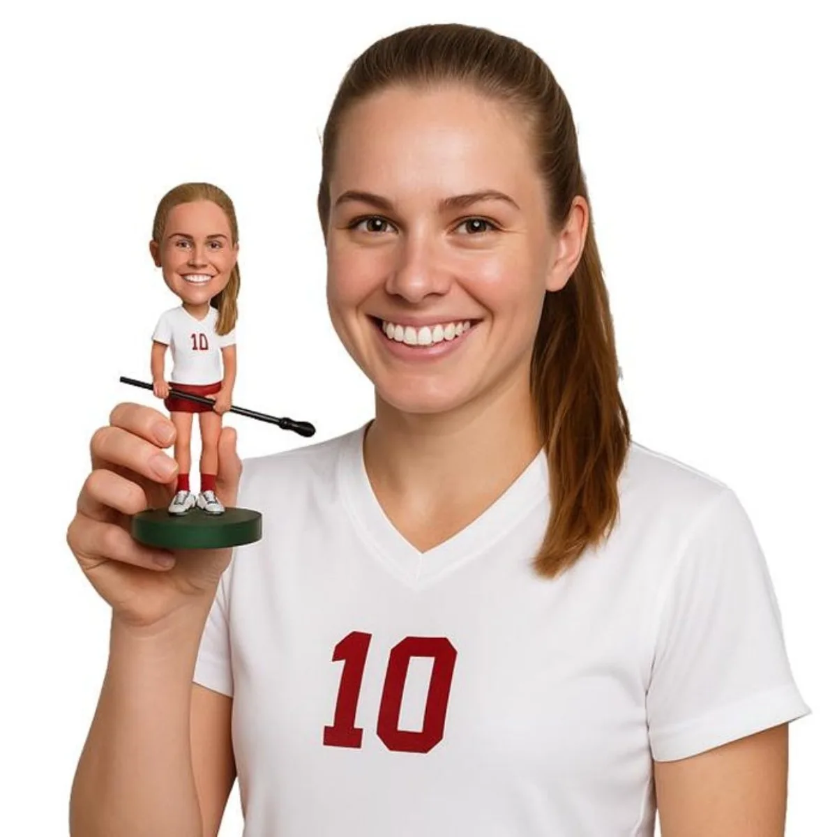 

Персонализированная фигурка-бобблхед ручной работы из глины, настольный декор, сувенир, подарок для дома и офиса