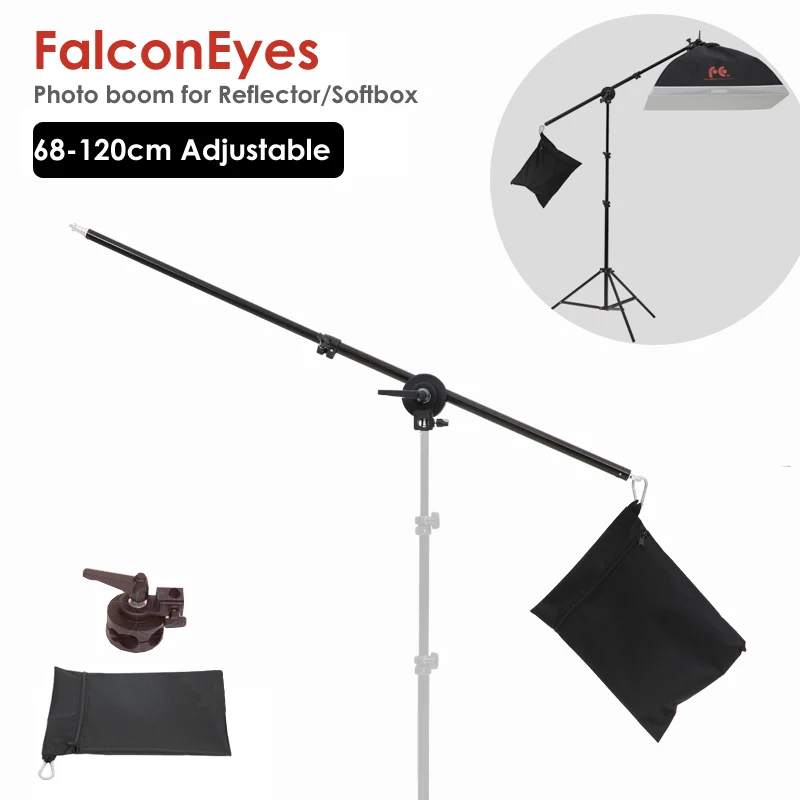 Photo Studio Boom Arm Top Light Stand 68-120cm 47inch Weight Bag Kit Photo Studio Accessories Extension rod