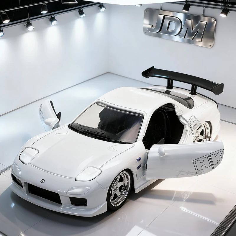 

JADA 1:32 JDM Mazda RX7 1993 Alloy Car Diecasts & Toy Vehicles Car Model Miniature Scale Model Car For Children