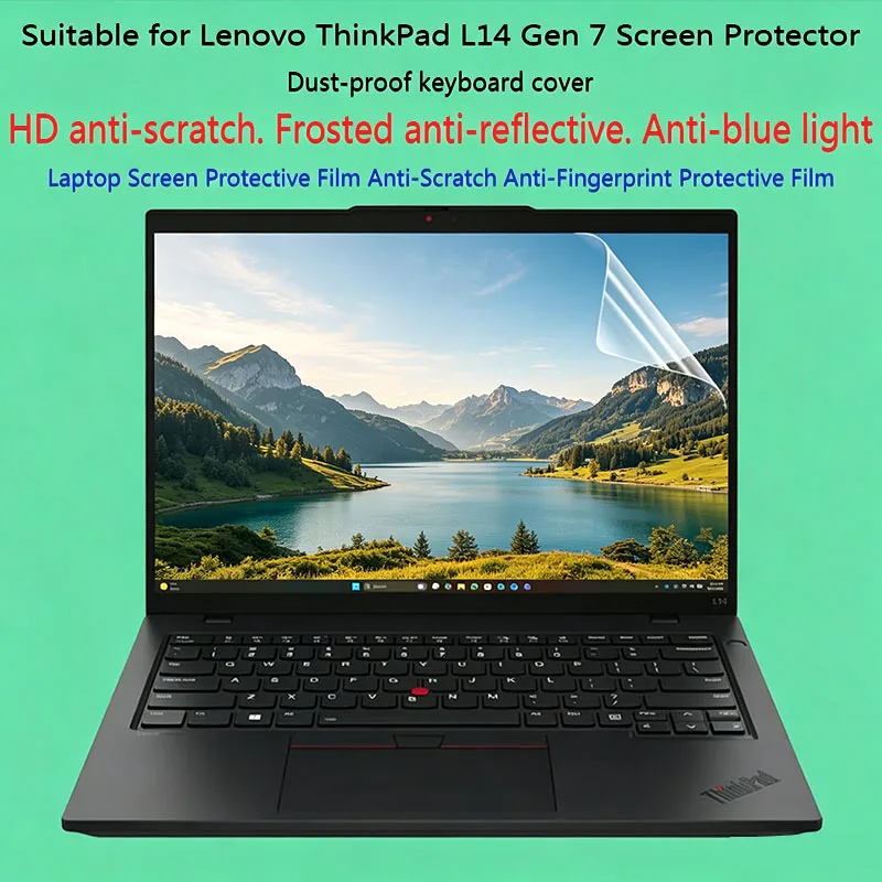 For Lenovo ThinkPad L14 Gen 7 Notebook Screen Protector Computer Tempered Film Keyboard Film Super Clear Anti-Spy Matte Film