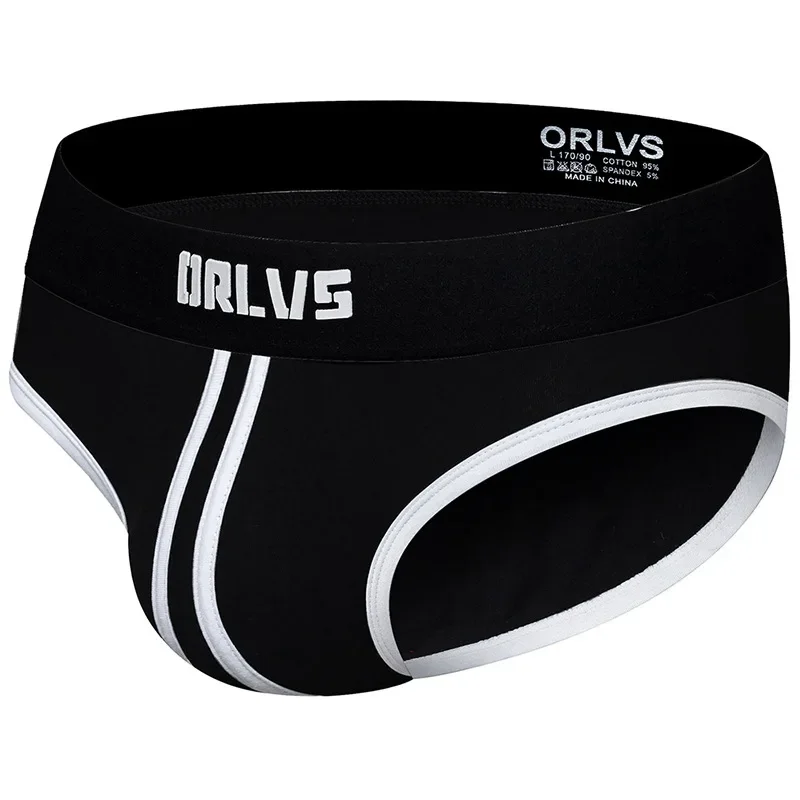 ORLVS men's underwear low rise stretch cotton briefs summer breathable shorts male OR168