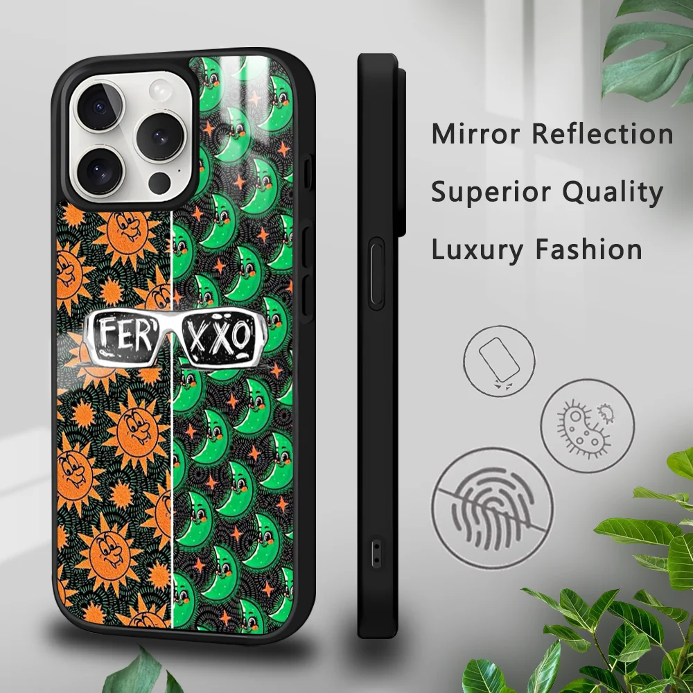 

Singer F-Feid Ferxxo SIXDO Phone Case For iPhone 16 15 14 13 12 11 Pro Xs Max Mini Plus Celulares Hard Funda